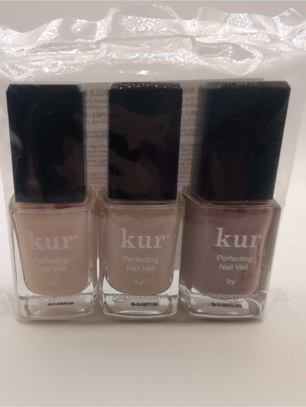 Londontown Kur Perfecting Nail Veil Trio 1, 2, & 3, Full Size 0.4oz each
